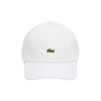 LACOSTE Cotton Twill Baseball Caps Men's White