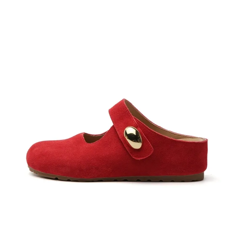 STELLA WEISZ Rubber Sole Abrasion Resistant Slip Resistant Closed Toe Slippers Women's-7