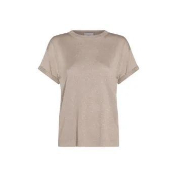 Brunello Cucinelli Short Sleeved Crewneck Knitted T Shirt