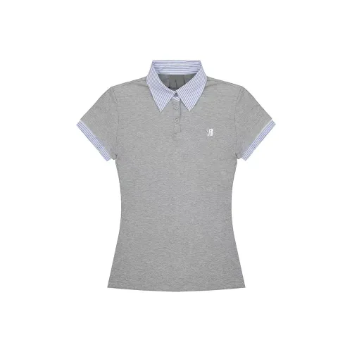 ABCMININ T Shirts Women's Gray