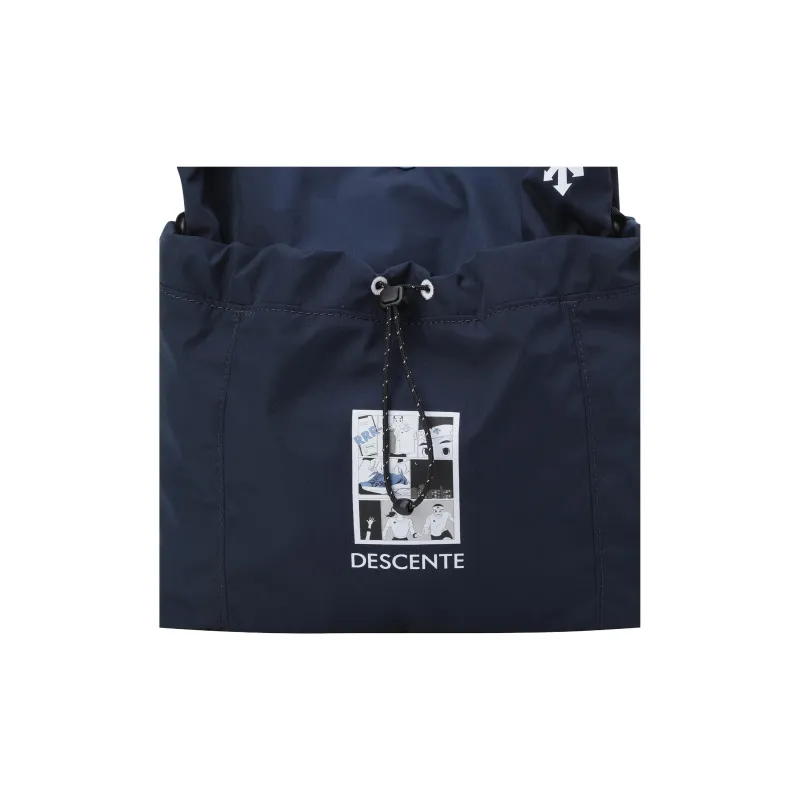 DESCENTE X Artist Kim Jung Yoon Lightweight Shoulder Bag Medium Size Unisex Marine Blue-7