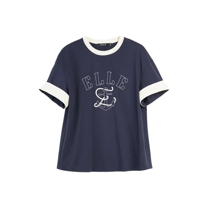 ELLE Short Sleeved T Shirts Women's-0