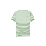 Crew Neck (Fir Green) 100% cotton Sweat-Wicking and Breathable/Heavyweight Outerwear Fitted Cut