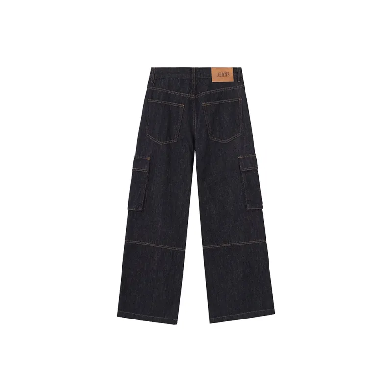 ZENGZHI Jeans Unisex Denim Blue-1