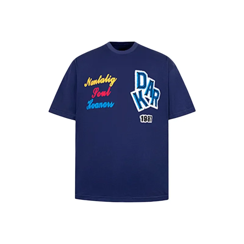 KVIV T Shirts Men Navy Blue -5