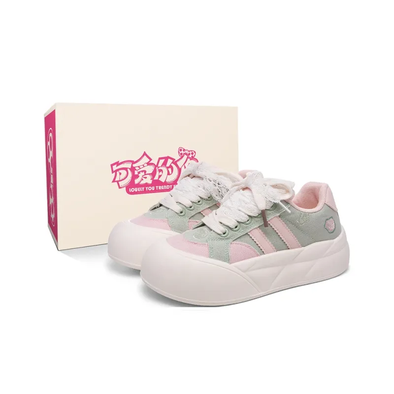 Lovely You Wear resistant And Lightweight Low Top Skateboard Shoes Women's-24