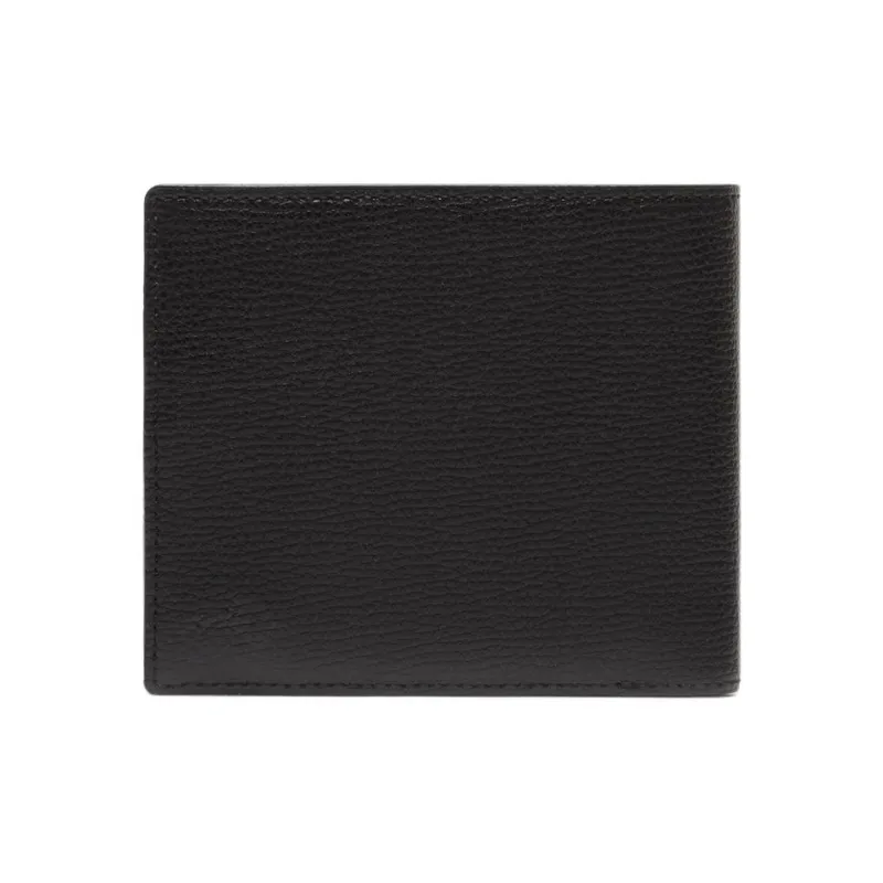 LACOSTE Cow Leather Wallet Men's Black-1