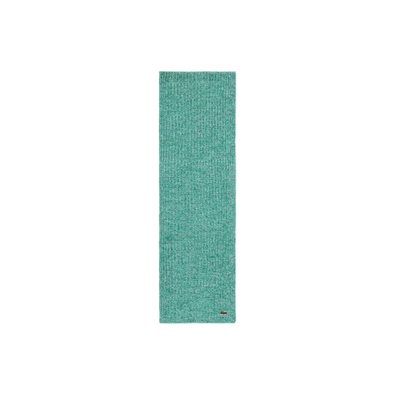 LACOSTE Wool, Acrylic Knit Scarves Men's Green-0