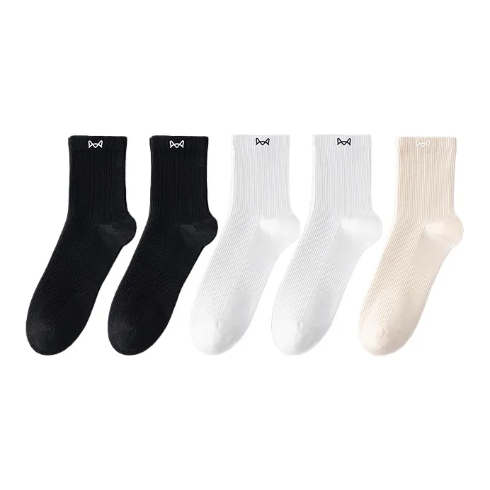 MIIOW Mid Calf Socks Women's 5 Pack-10