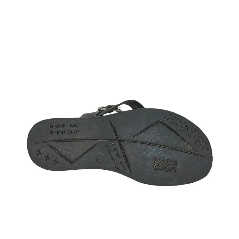 AirStep POLA CROSS Roman Sandals 1cm Women's Black-6