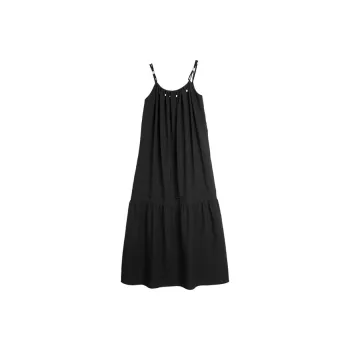 ELLE Slip Dresses Women's Black