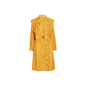 COACH Long Sleeved Dress Women's Yellow