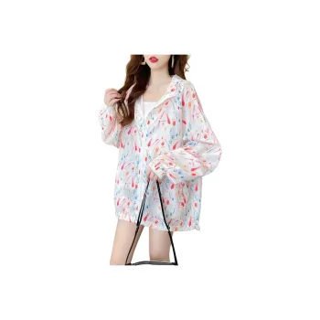 Flowers In Water Cropped Coat Women's