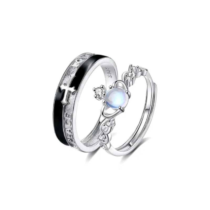 I&YOU Colored Glaze Rings Unisex-4