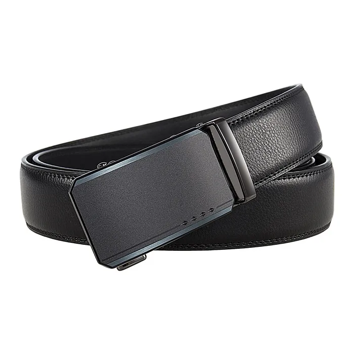 YUZHAOLIN Cow Split Leather Belts Men's Width 3.5CM-4