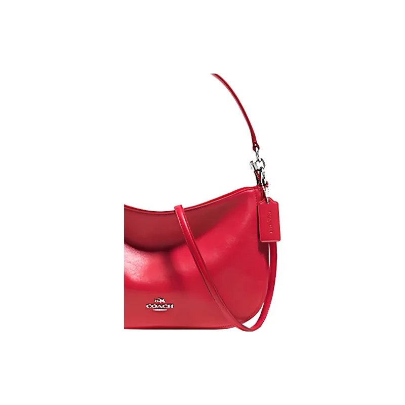 COACH Chelsea Leather Crossbody Bag, Handbag Large Size Women's Red-2