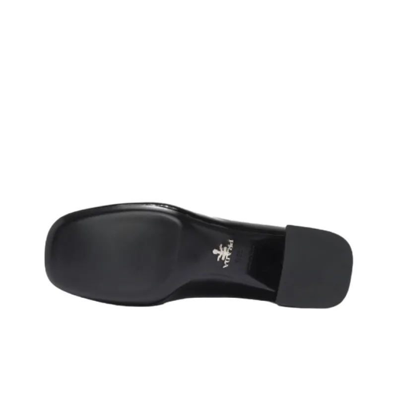 PRADA Chunky Heel High Heels 4.5cm Women's Black-5