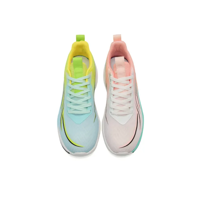 7 SEVFUN Running Shoes Unisex Low Top Pink Green Mismatched-4