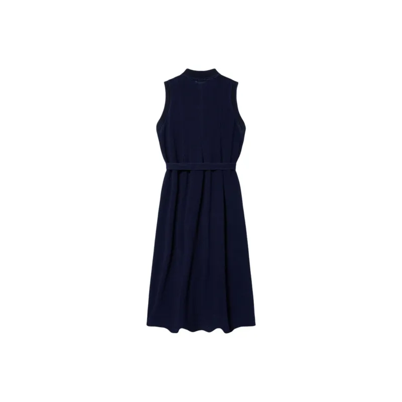 LACOSTE Sleeveless Dress Women's Marine Blue-1