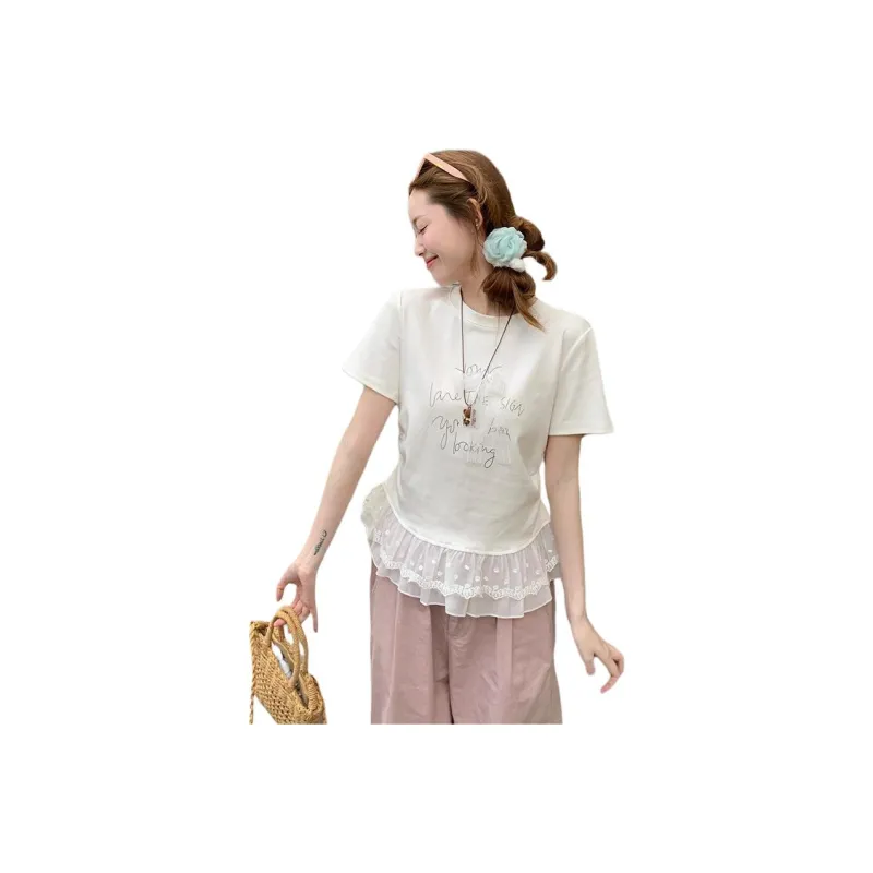 Flowers In Water T Shirt Women's-4
