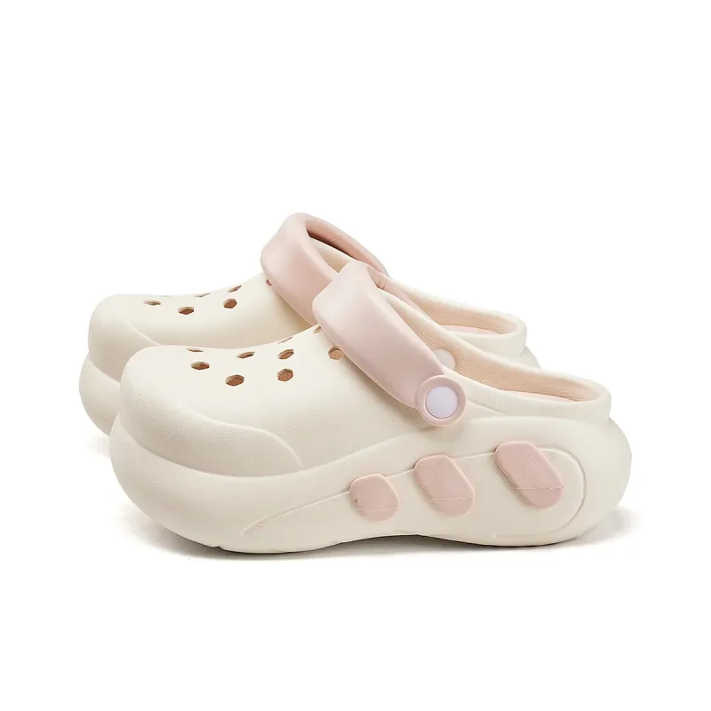 La Chapelle Clogs Women's White-1