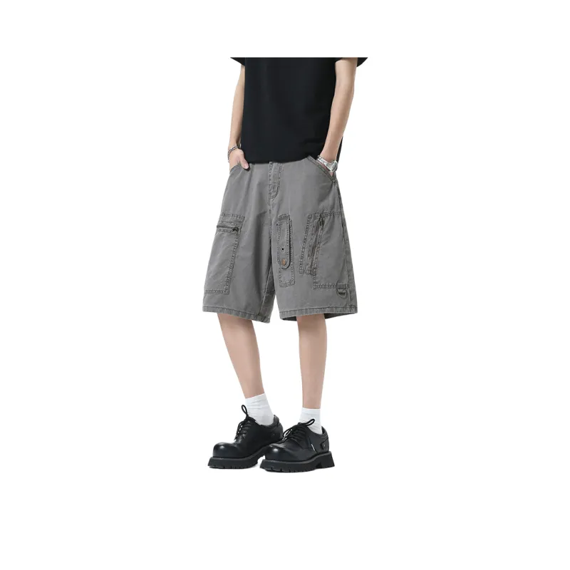 TELENT Cargo Shorts Unisex Gray-0