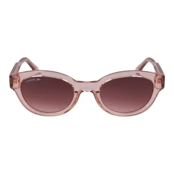 LACOSTE Plastic Resin Irregular Shape Sunglasses Women's Pink