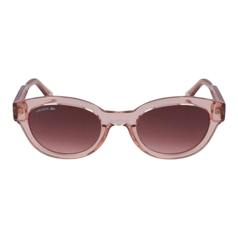 LACOSTE Plastic Resin Irregular Shape Sunglasses Women's Pink-0