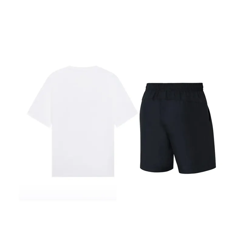 LiNing Casual Sportswear Unisex White+Black-1