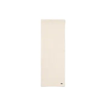 LACOSTE Wool Nylon Knit Scarves Women's White