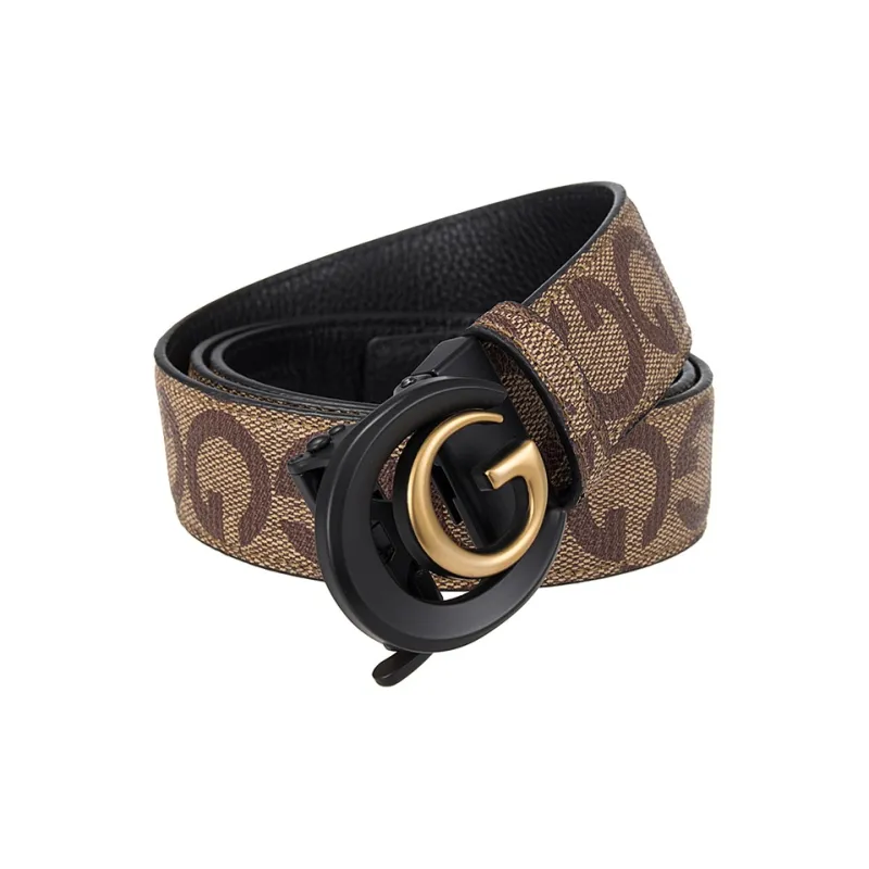 Yalu Preferred Cow Split Leather Belts Men's Width 3.5CM-3
