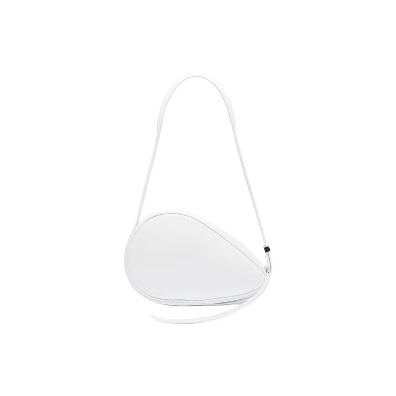 LACOSTE Cow Leather Shoulder Bag Unisex White-0