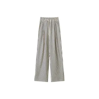 ROBINHOOD Casual Pants Women's Black White Pattern