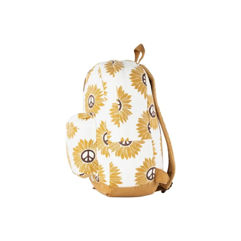 O'Neill Cotton Patchwork Canvas Backpack Women's Winter White-2
