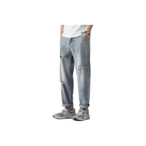  CHOCOOLATE Jeans Unisex Light Blue