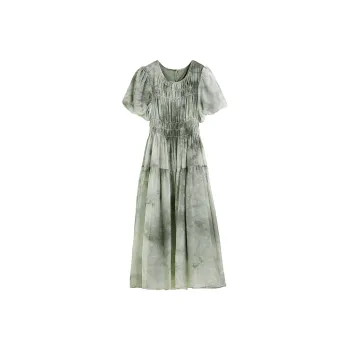 Hang Yi Court Short Sleeved Dress Women's