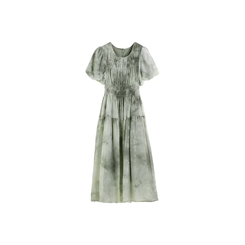 Hang Yi Court Short Sleeved Dress Women's-0