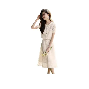 Flowers In Water Skirt Set Women's