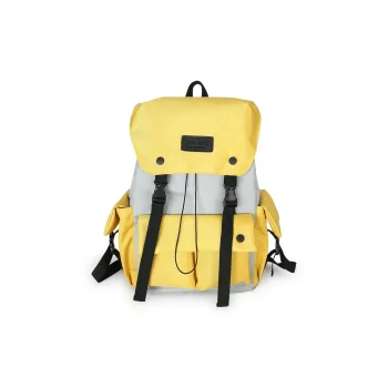 Yalu Nylon Backpack Unisex Black/Yellow/Burgundy/Army Green