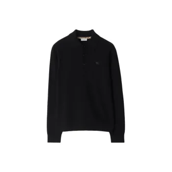 Burberry SS25 Polo Shirt Men's Black