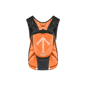 LECAGE Polyester LED Safety Alert Sports Bag Backpack Regular Unisex Orange/Green