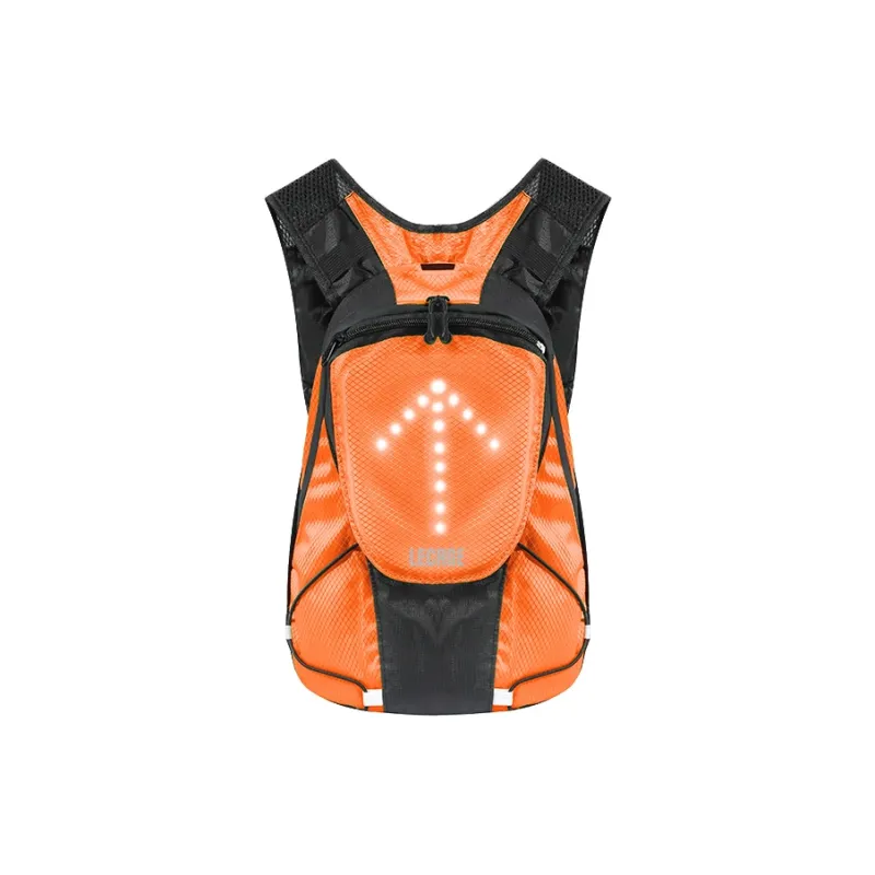 LECAGE Polyester Safety Alert Sports Bag Backpack Regular Unisex Orange/Green-1