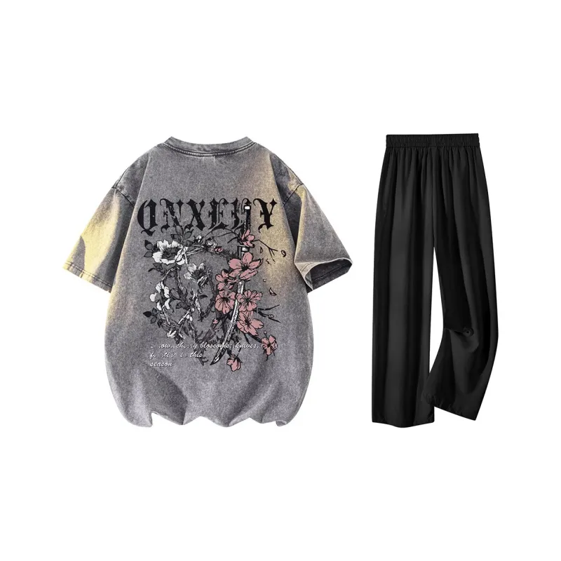 Qnxeey Casual Sportswear Unisex-2