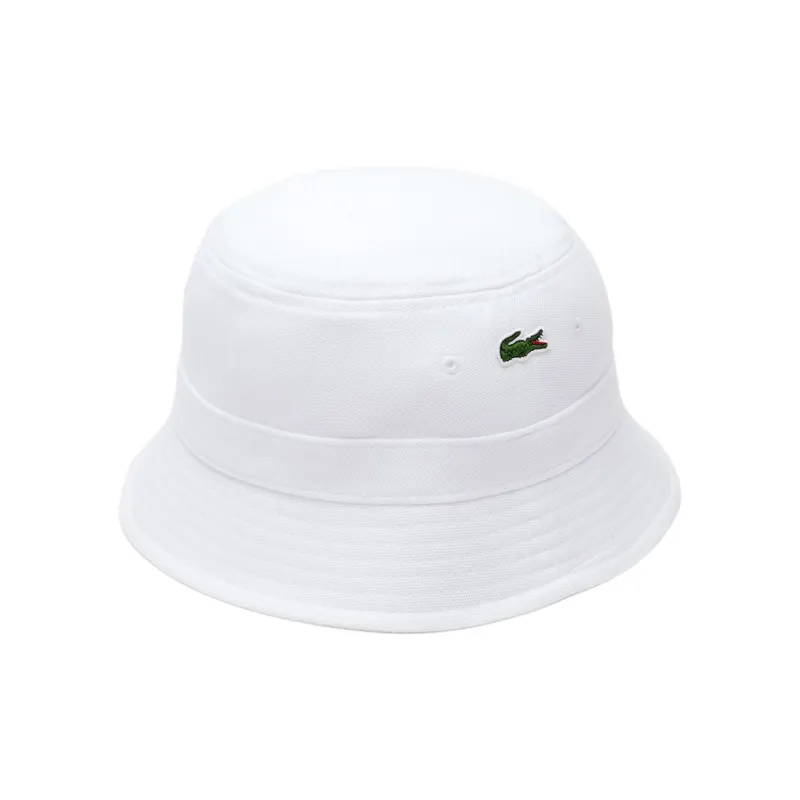 LACOSTE 100% Cotton Bucket Hats Men's White-1
