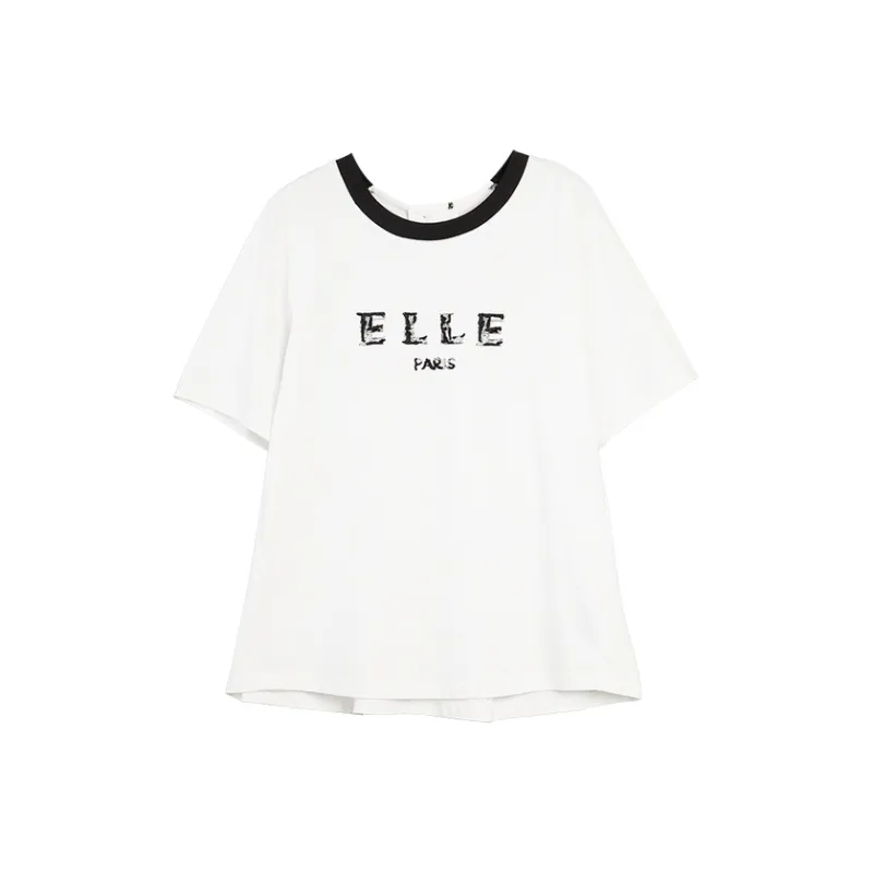 ELLE Raglan Sleeve T Shirt Women's-0