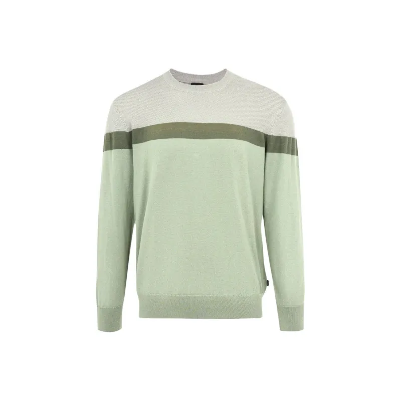 HUGO BOSS Sweater Men's Gray Green-0