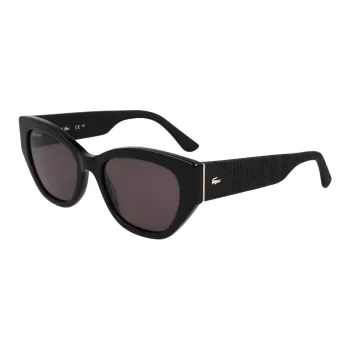 LACOSTE Metal Plastic Irregular Shape Sunglasses Women's Black