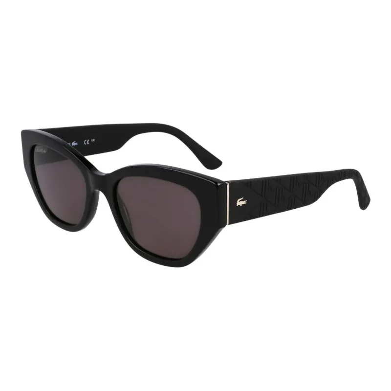 LACOSTE Metal Plastic Irregular Shape Sunglasses Women's Black-0