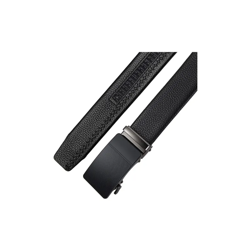 Lanza Cow Leather Belts Men's Width 3.5CM-1