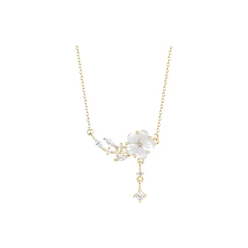 PUENTE 925 Sterling Silver Collarbone Chain Women's